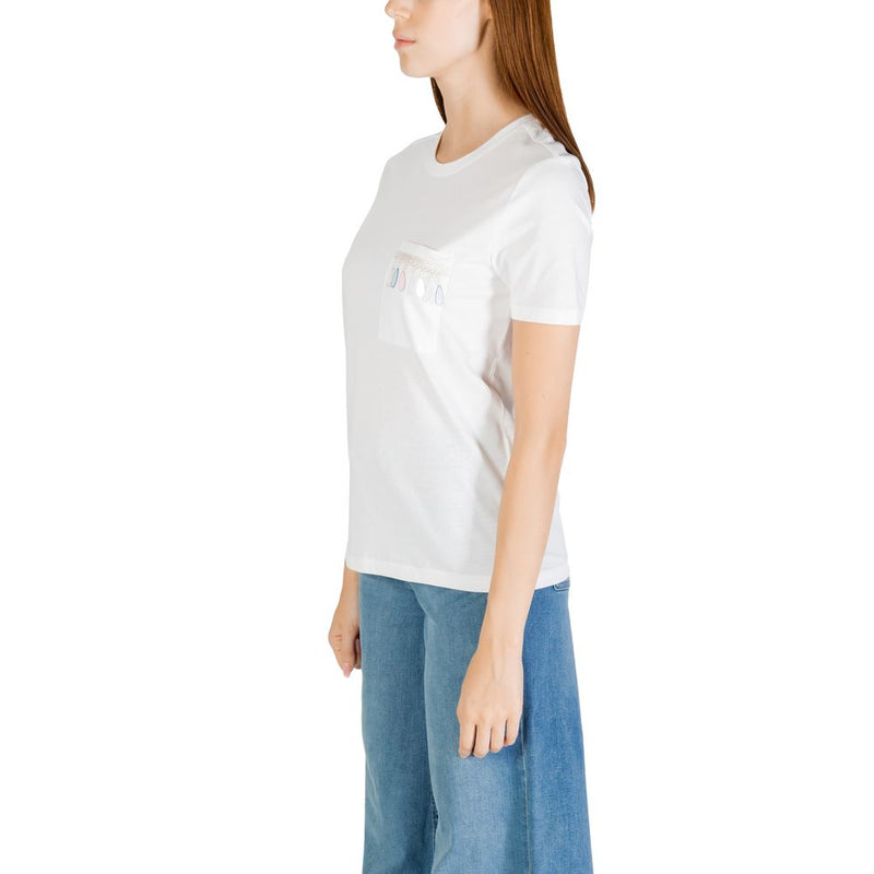 Only White Organic Cotton T-Shirt ONLELIS - Style and Comfort
