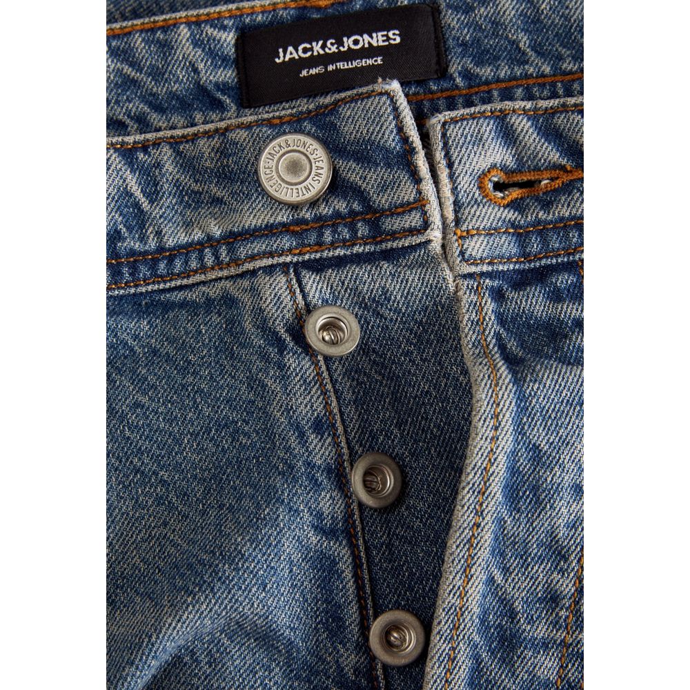 Jack Jones Blauwe Katoenen Relaxed Fit Jeans