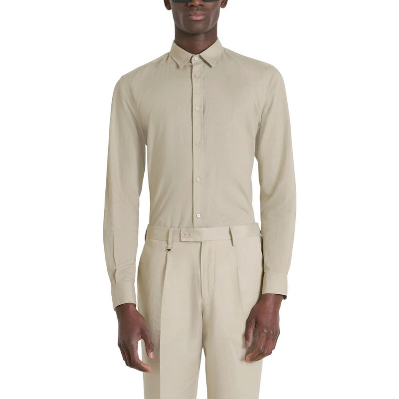 Antony Morato Chemise Beige ALICANTE SLIM FIT