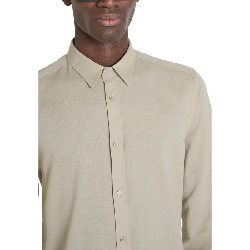 Antony Morato Chemise Beige ALICANTE SLIM FIT