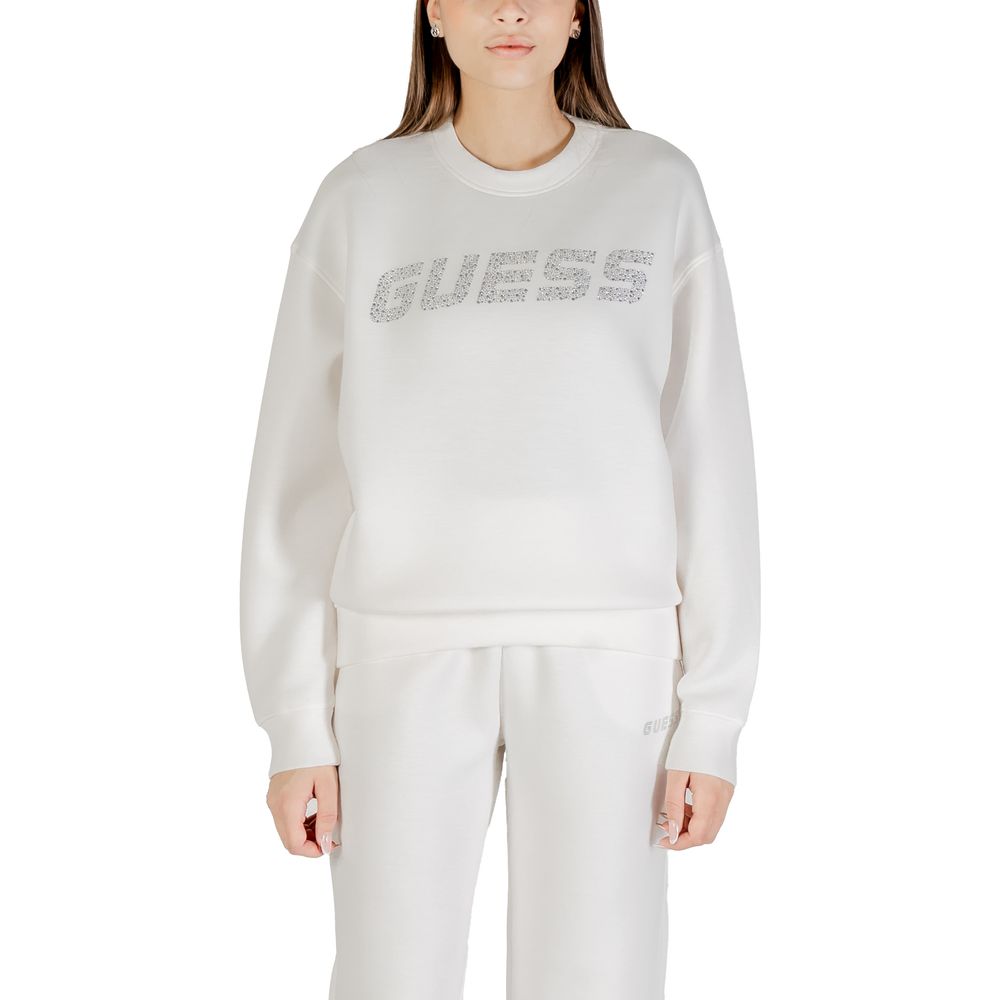 Guess Active CECILIA CN Sweatshirt en Viscose Crème