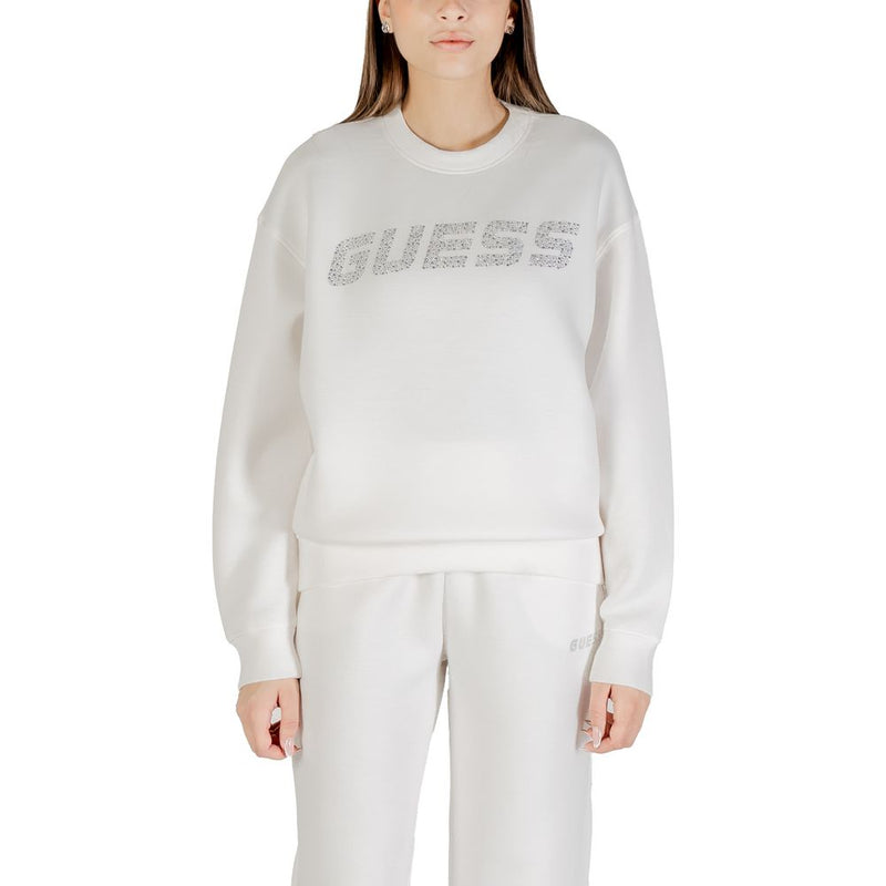 Guess Active CECILIA CN Sweatshirt en Viscose Crème