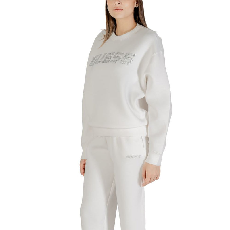 Guess Active CECILIA CN Sweatshirt en Viscose Crème