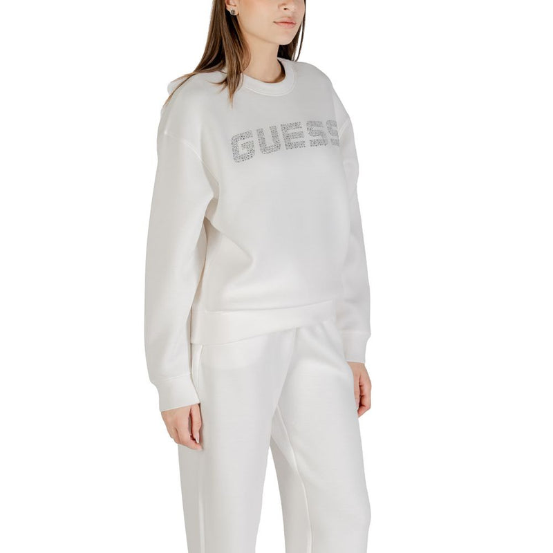 Guess Active CECILIA CN Sweatshirt en Viscose Crème