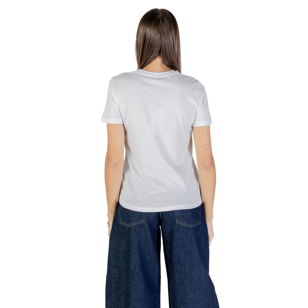 Only ONLADELINA T-Shirt en Coton Rose à Manches Courtes