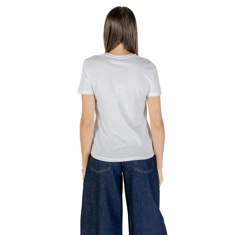 Only ONLADELINA T-Shirt en Coton Rose à Manches Courtes