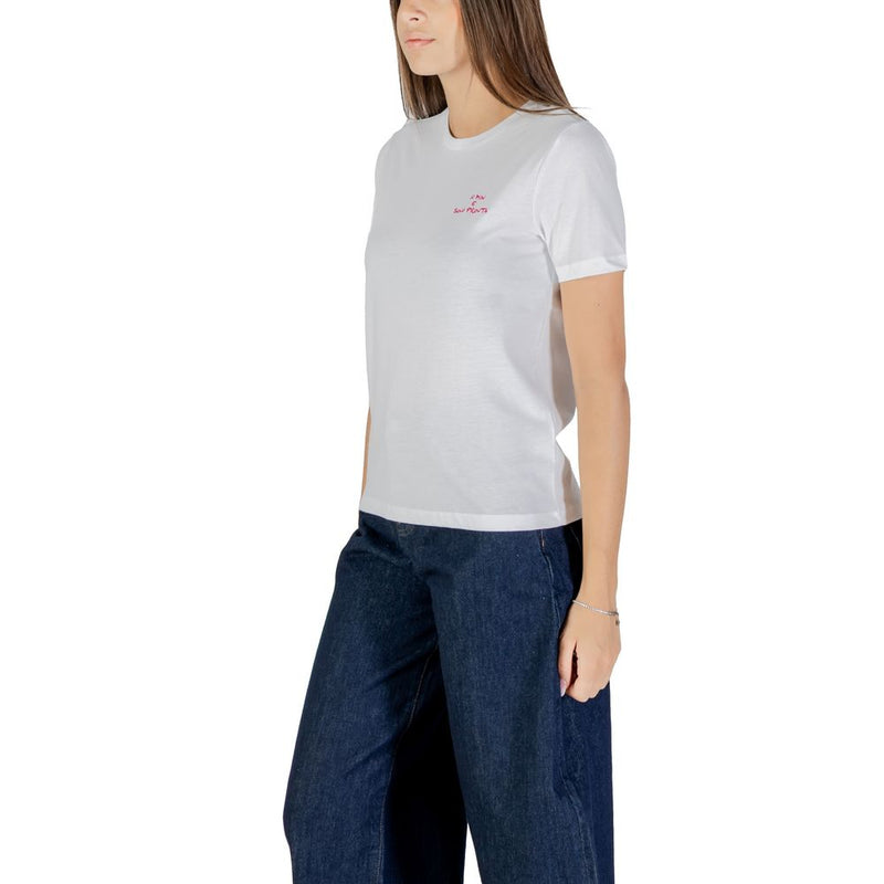 Only ONLADELINA T-Shirt en Coton Rose à Manches Courtes