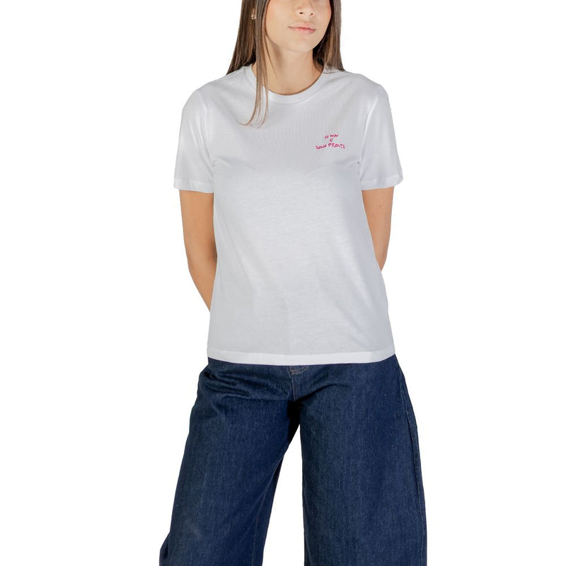 Only ONLADELINA T-Shirt en Coton Rose à Manches Courtes