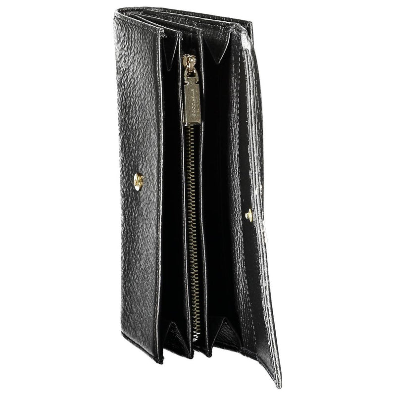 Coccinelle Black Leather Wallet - Élégance et Fonctionnalité