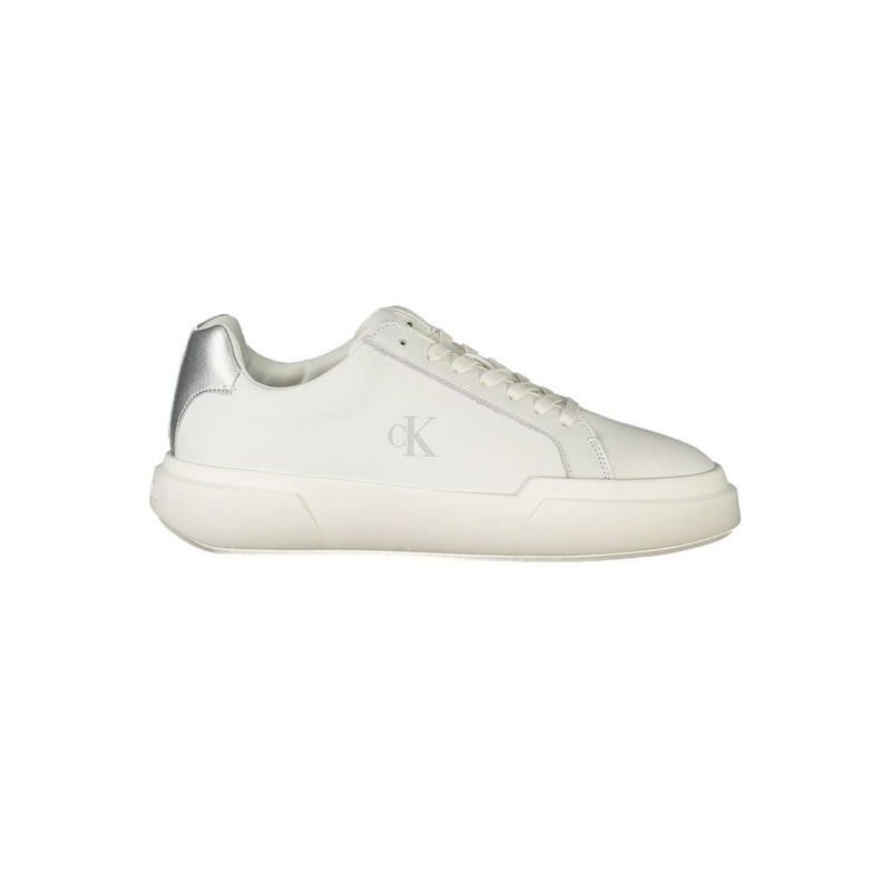 Calvin Klein White Leather Women Sneaker - Comfort & Style