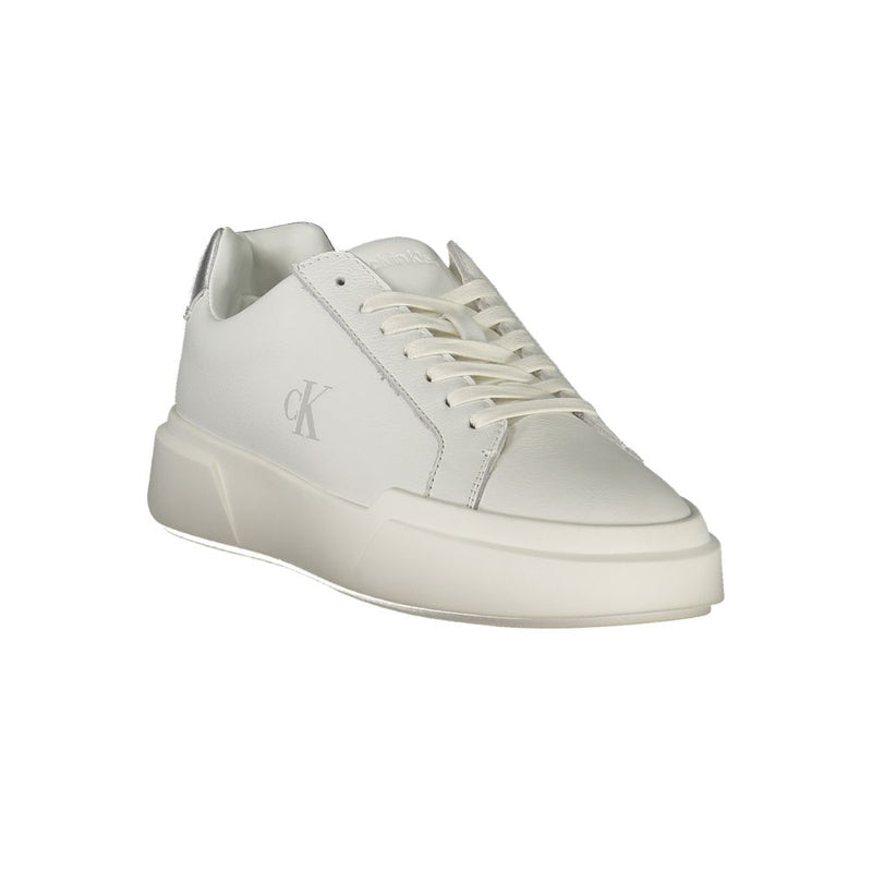 Calvin Klein White Leather Women Sneaker - Comfort & Style