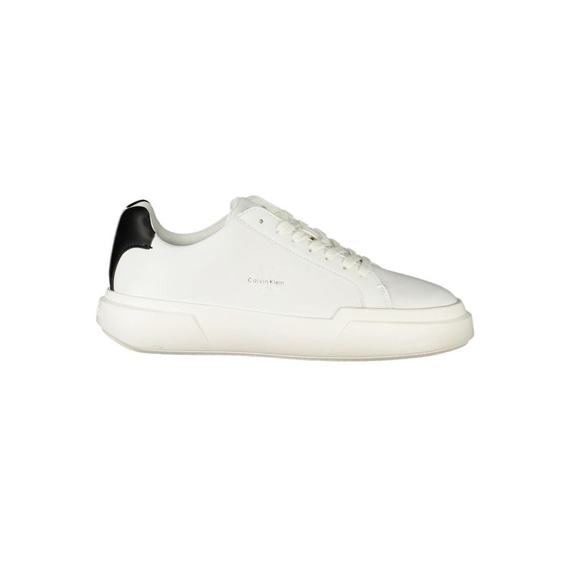 Calvin Klein White Leather Women Sneaker - Chic & Comfortable