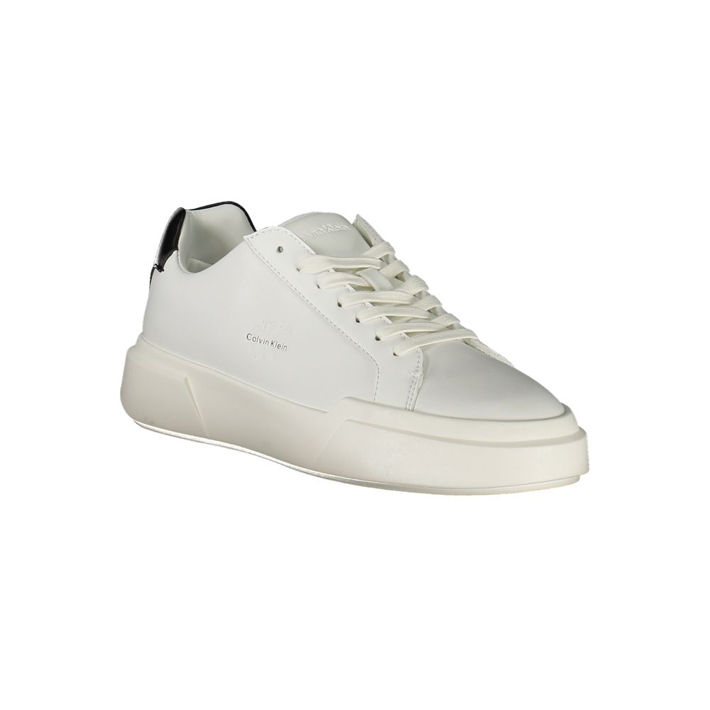 Calvin Klein White Leather Women Sneaker - Chic & Comfortable