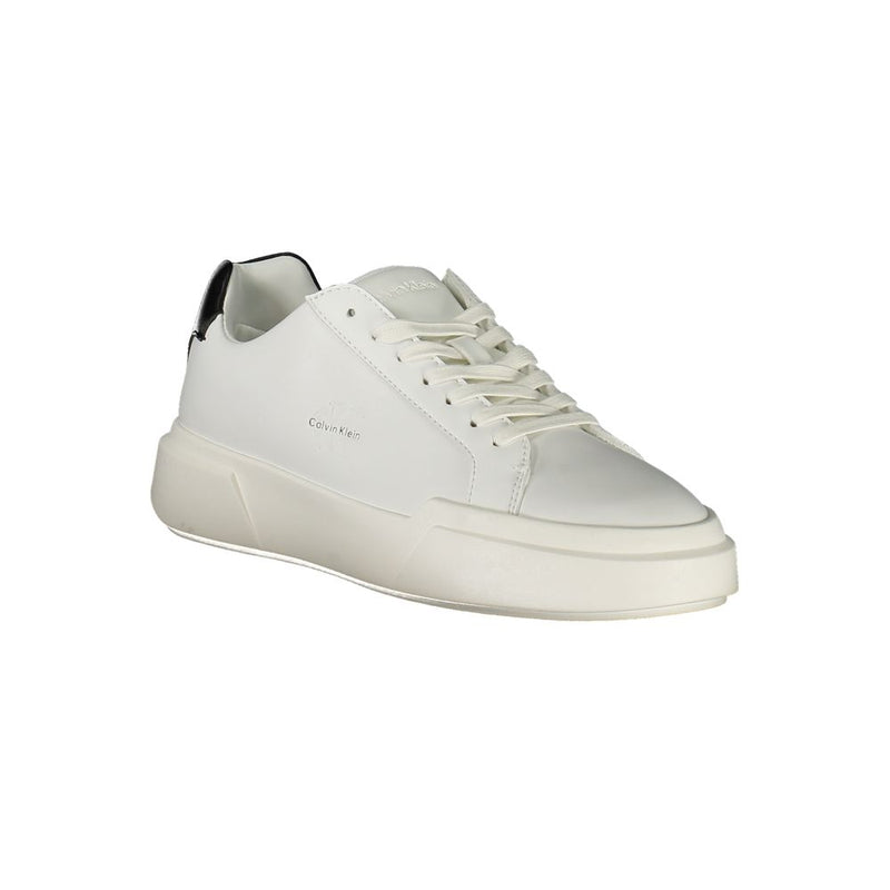Calvin Klein White Leather Women Sneaker - Chic & Comfortable