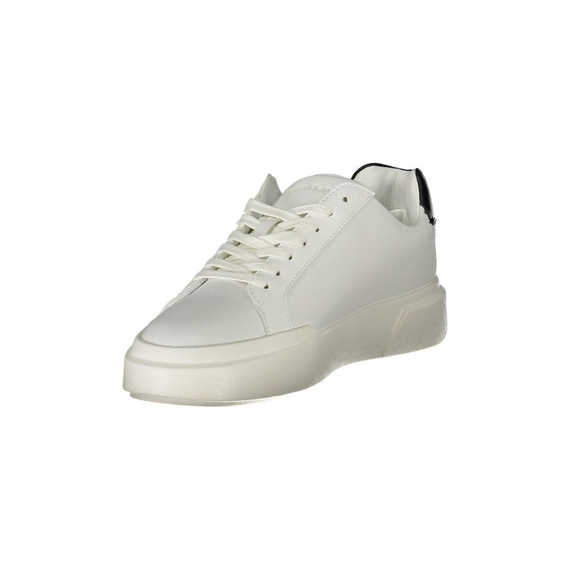 Calvin Klein White Leather Women Sneaker - Chic & Comfortable