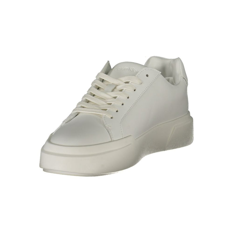 Calvin Klein White Leather Women Sneaker - Chic and Comfortable