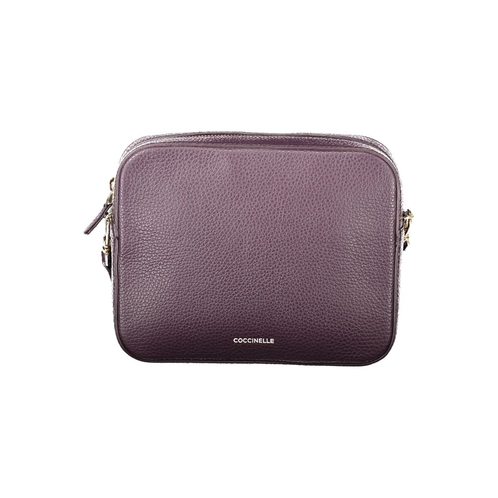 Coccinelle Mini Tebe Bag - Sac à main en cuir violet élégant