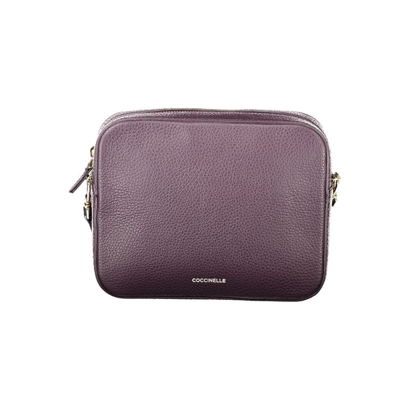 Coccinelle Mini Tebe Bag - Sac à main en cuir violet élégant