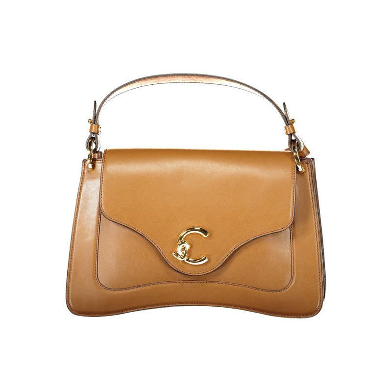 Coccinelle C-Me Calf Bag - Élégant Sac à Main en Cuir Marron