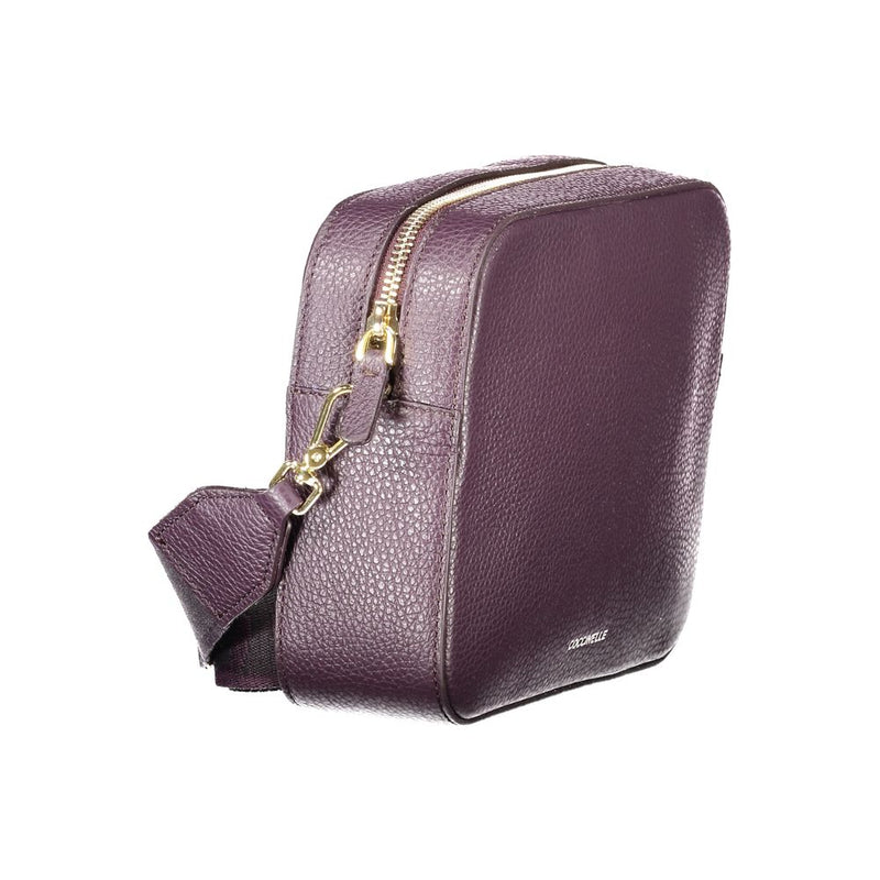 Coccinelle Mini Tebe Bag - Sac à main en cuir violet élégant