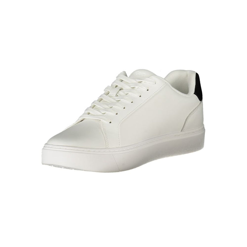 Calvin Klein White Leather Men Sneaker - Stylish & Versatile