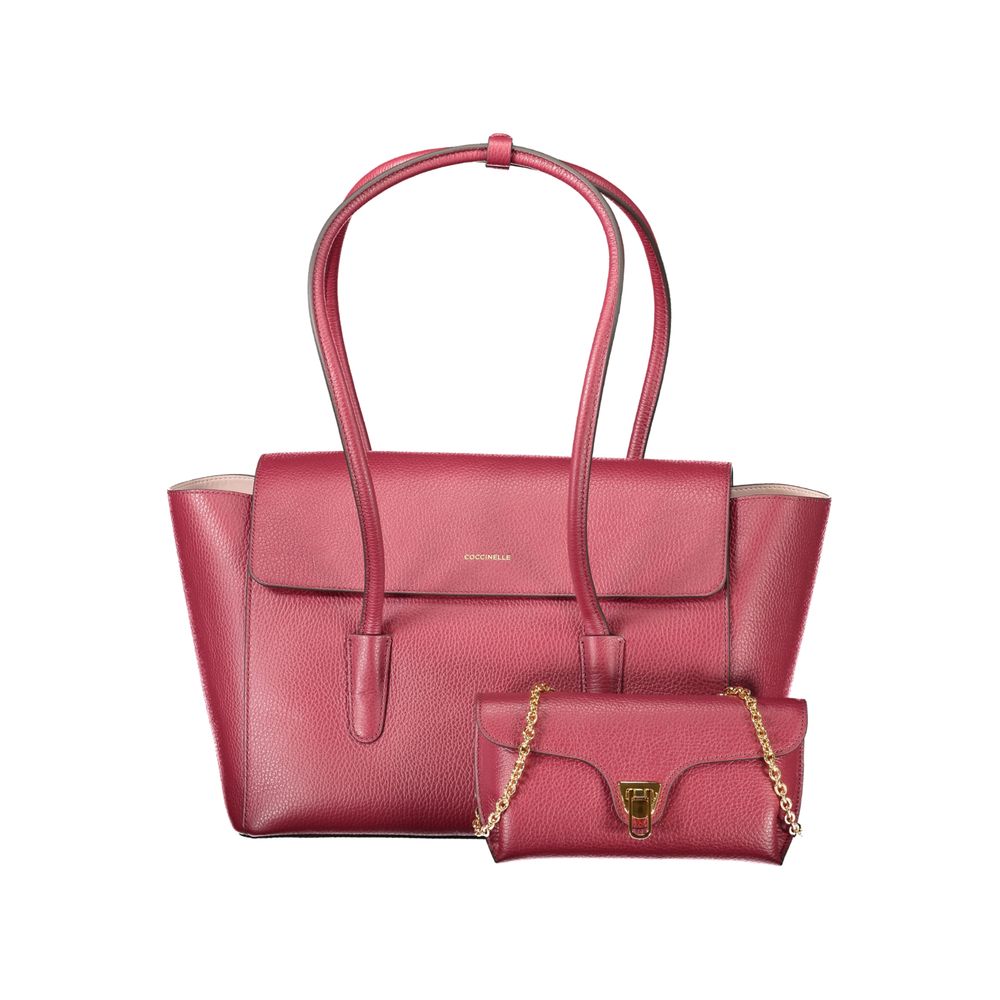Coccinelle Rode Leren Dames Handtas