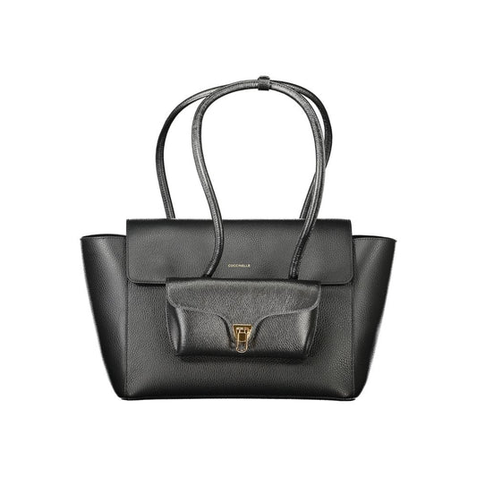 Sac à main Coccinelle en cuir noir pour femme