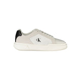 Calvin Klein White Leather Men Sneaker - Style and Comfort Combined