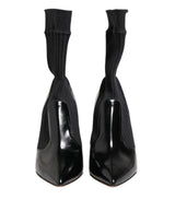Dolce & Gabbana Black Stretch Stilettos Booties