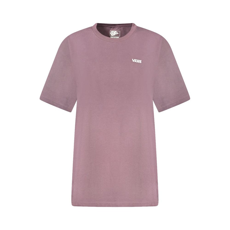 T-Shirt Vans Femme Violet en Coton - Affirmation de Style Audacieuse