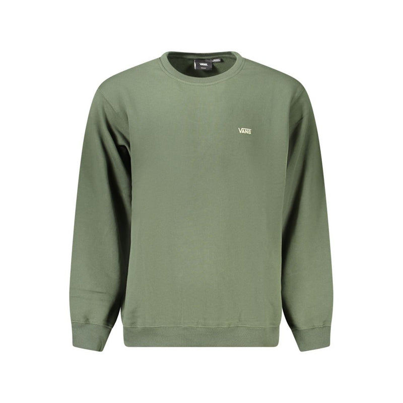 Vans Green Cotton Men Sweater - Classic Crew Neck Design