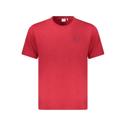 T-shirt homme en coton rouge Pepe Jeans