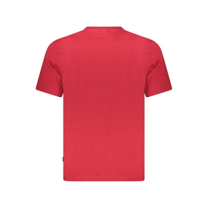 T-shirt homme en coton rouge Pepe Jeans