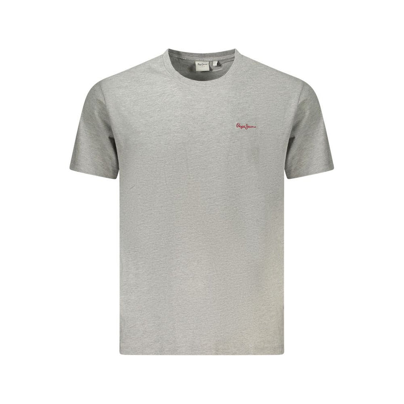 T-Shirt Pepe Jeans Connor Contrast en Coton Bio pour Hommes - Gris