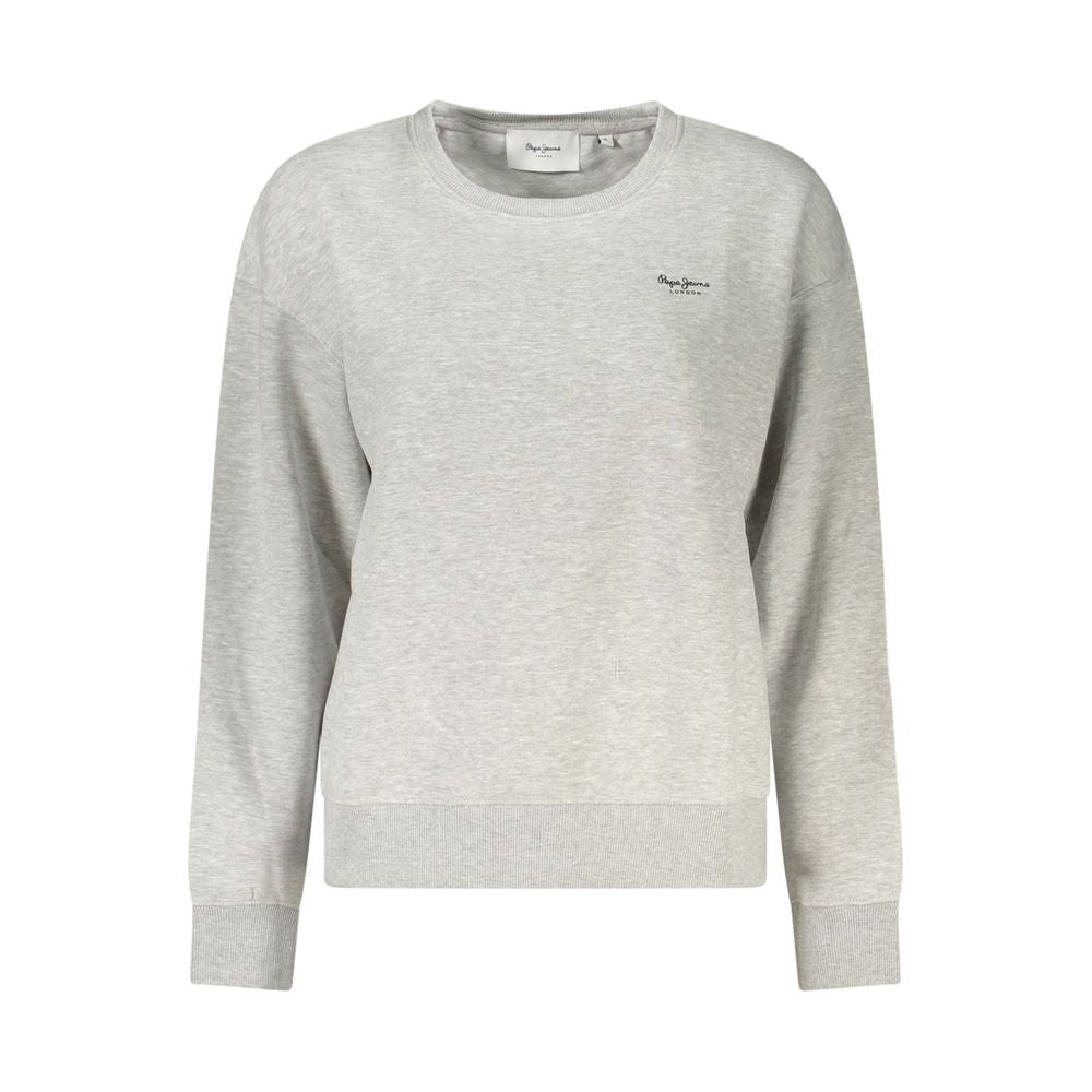 Pepe Jeans Sweatshirt Femme en Coton Gris - Chic et Confortable