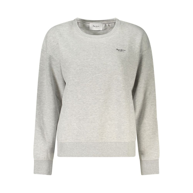 Pepe Jeans Sweatshirt Femme en Coton Gris - Chic et Confortable