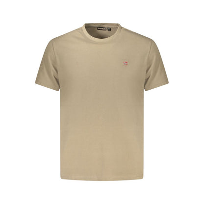 T-shirt Napapijri en coton brun pour homme