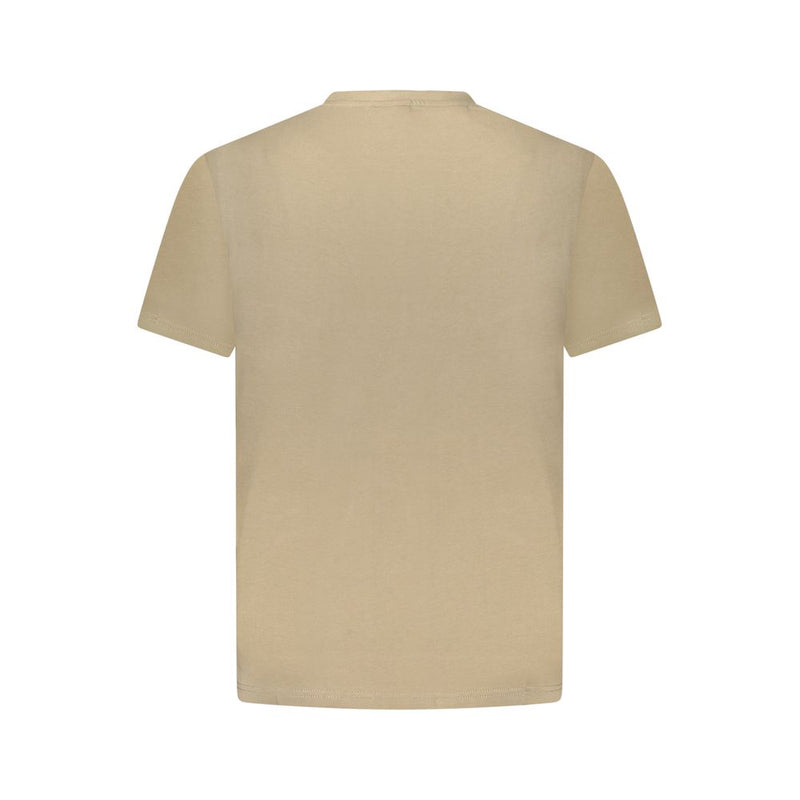 Napapijri Brown Cotton Men T-Shirt - Sustainable Fashion