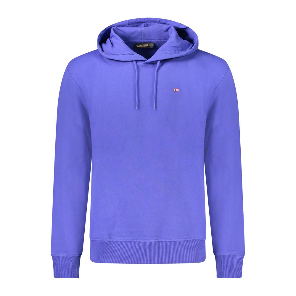 Napapijri Blue Cotton Men Sweater - Stylish Comfort
