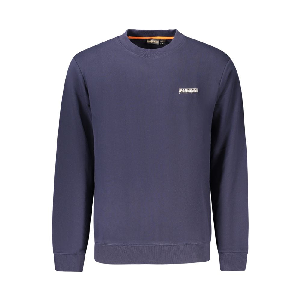 Napapijri Blue Cotton Men Sweater - Stylish Comfort