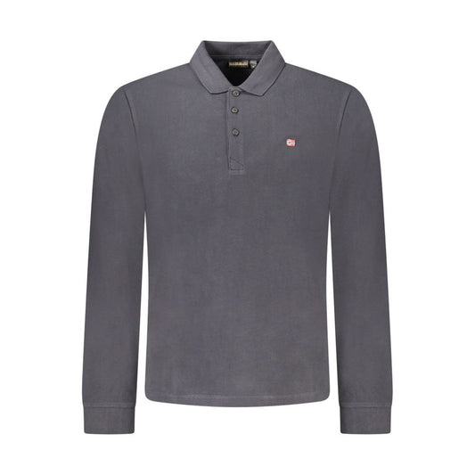 Polo homme en coton noir Napapijri