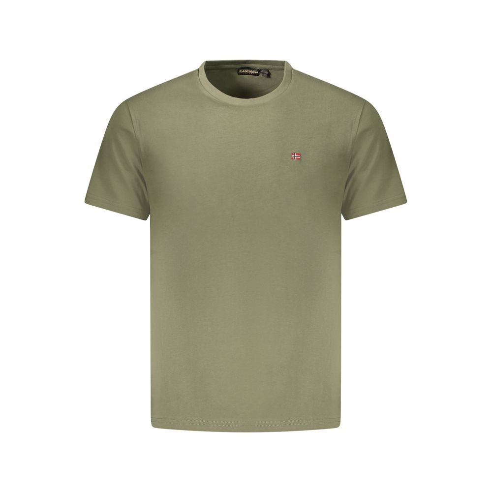 T-shirt Napapijri Vert en Coton pour Homme