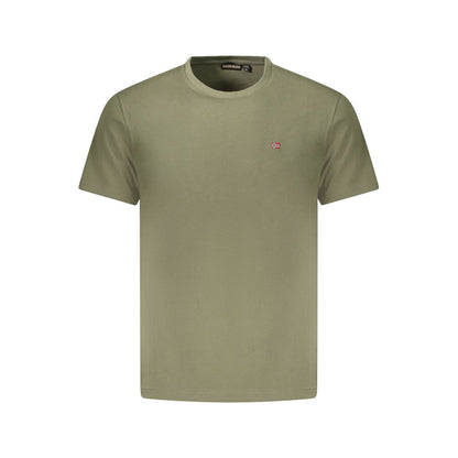 T-shirt homme en coton vert Napapijri