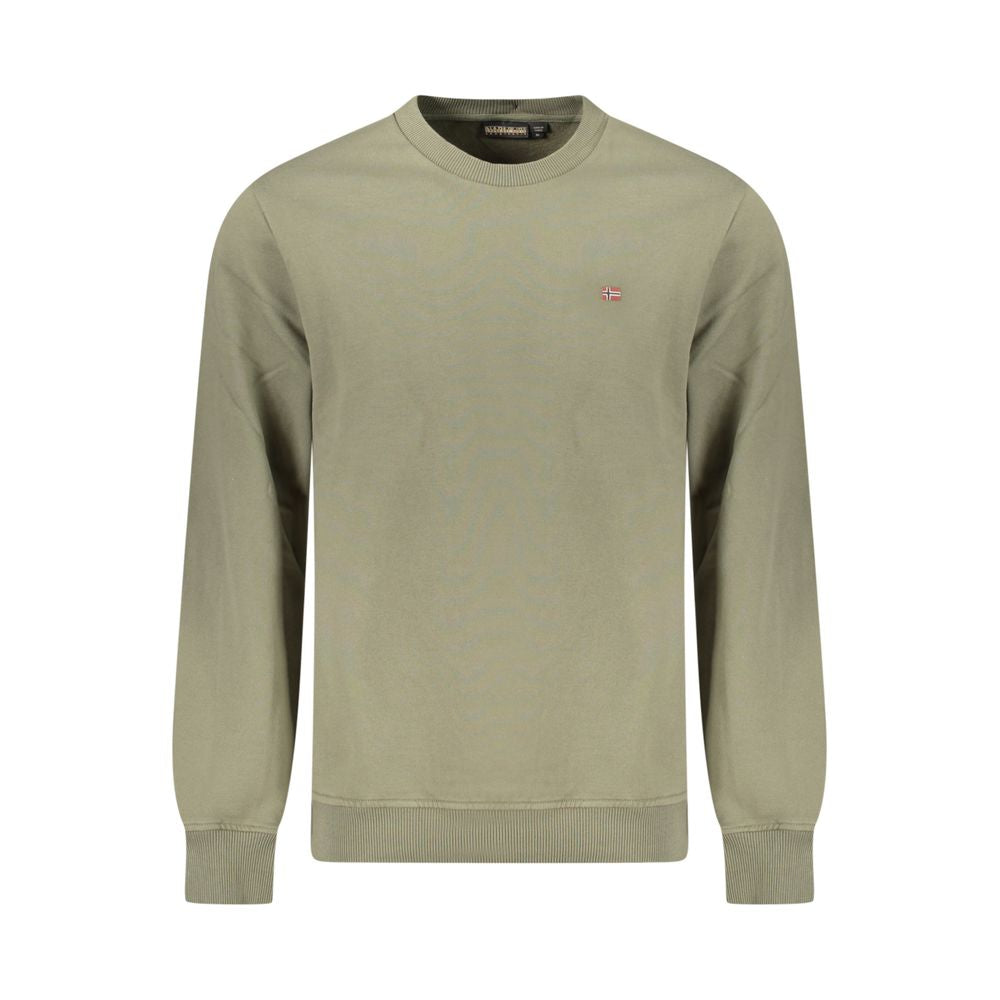 Sweatshirt Napapijri Vert en Coton pour Homme