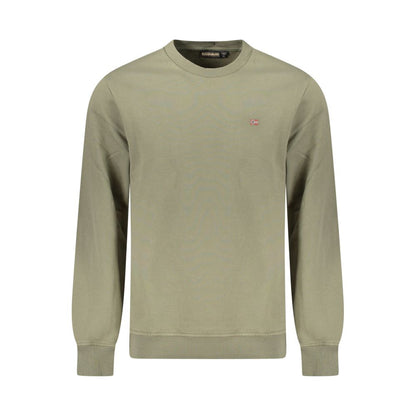 Pull en coton vert Napapijri pour homme