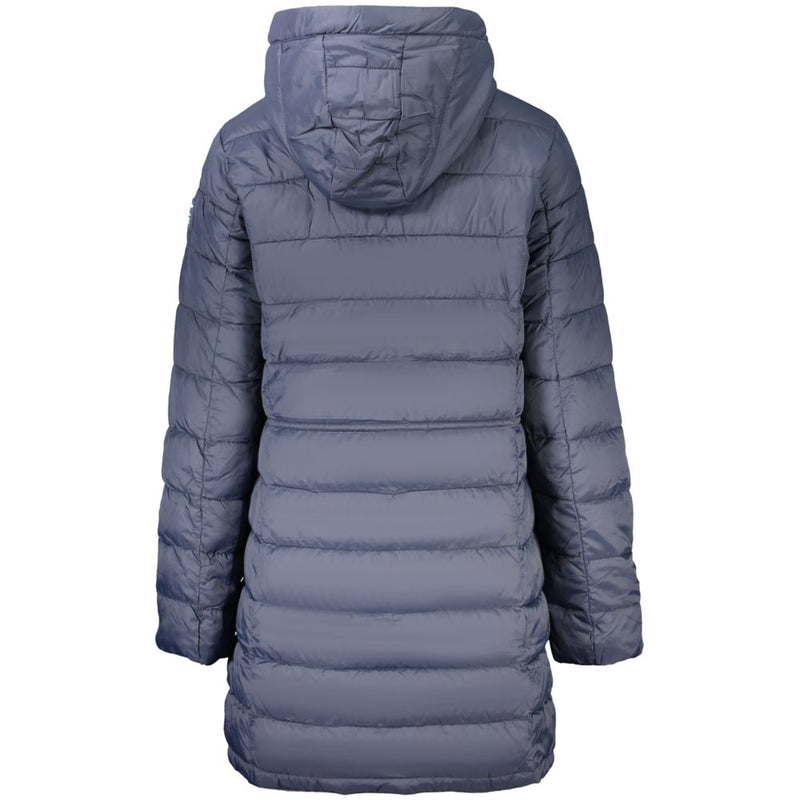 Pepe Jeans Sally Long Blue Polyamide Jacket for Women