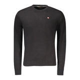 Napapijri Black Cotton Men Sweater - Stylish Comfort