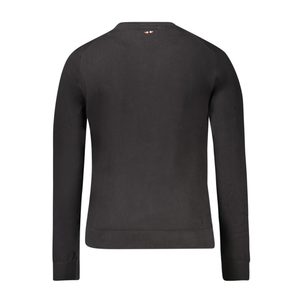 Napapijri Black Cotton Men Sweater - Stylish Comfort