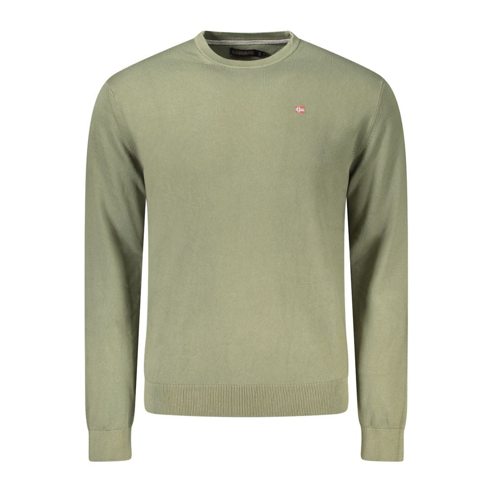 Sweater Napapijri Vert en Coton pour Homme