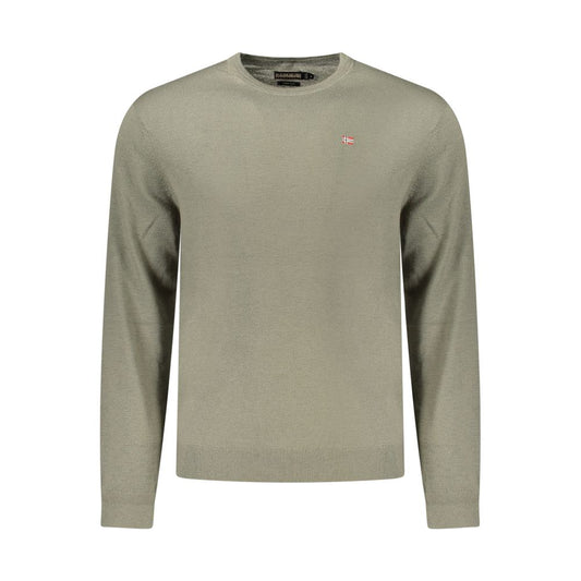Napapijri groene wollen herensweater